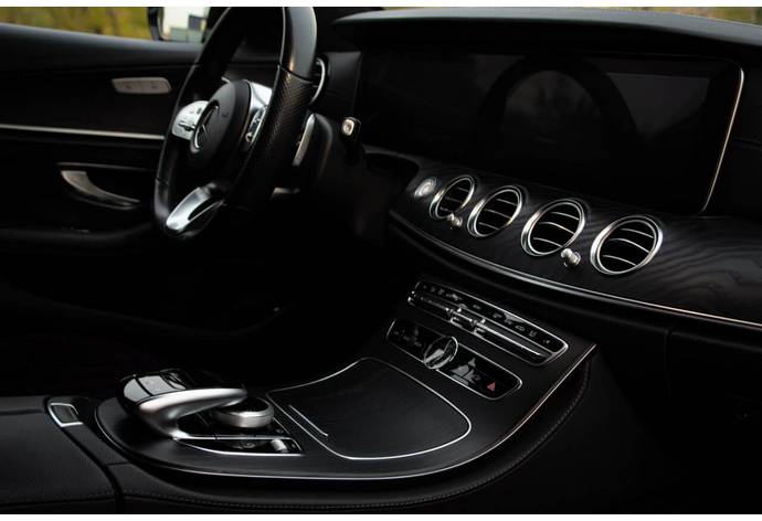 Mercedes E200 car interior